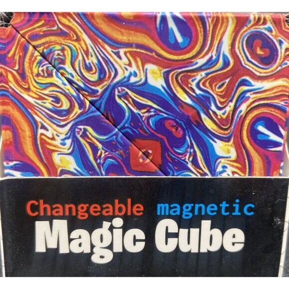 Magnetic Magic Puzzle Cube Fidget Cube Shapeshifting - Make 72 Different Shapes - Picture 1 of 7